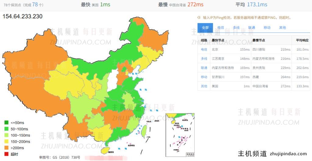 六六云补货美西原生IP双ISP/CU4837/G口,年付600元,助力tiktok业务,附测评