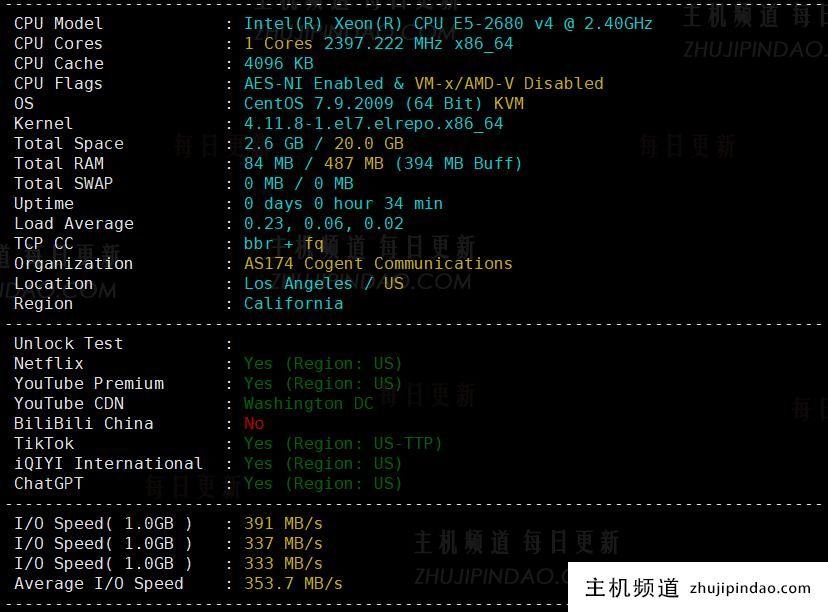 六六云补货美西原生IP双ISP/CU4837/G口,年付600元,助力tiktok业务,附测评