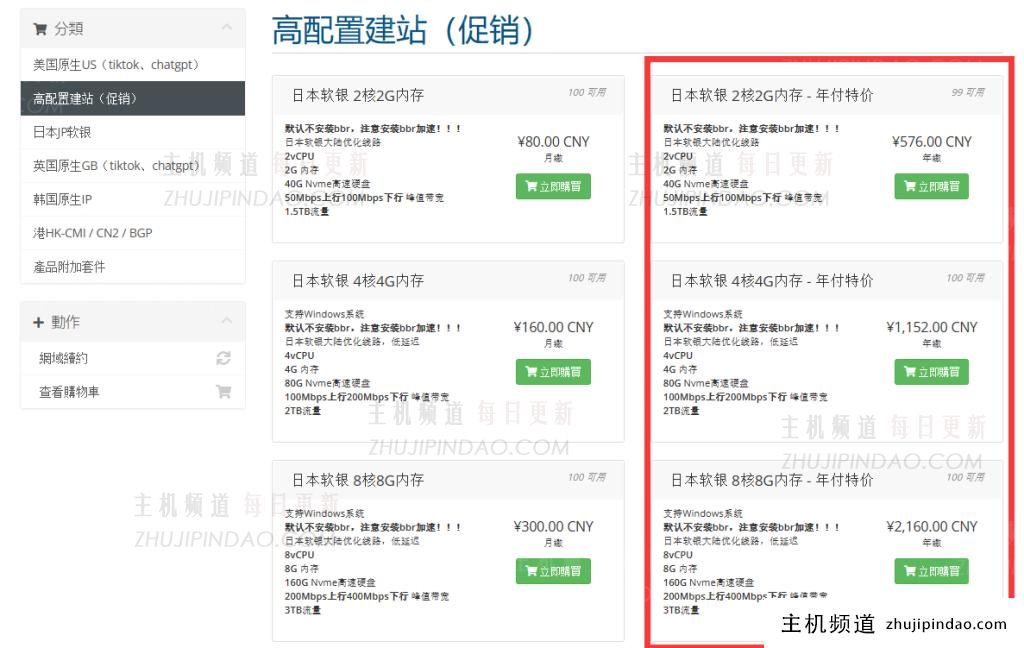 六六云日本VPS:便宜建站机,576元/年/2核2G/40G NVMe/1.5TB流量@50-100M带宽,日本软银大陆优化线路