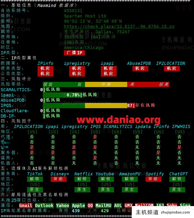 SpartanHost达拉斯存储型VPS上手体验:性能实测数据分享(达拉斯官网)-主机频道 SpartanHost达拉斯存储型VPS上手体验:性能实测数据分享(达拉斯官网)-主机频道
