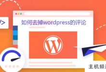 如何摆脱wordpress评论(wordpress评论区美化)-主机频道