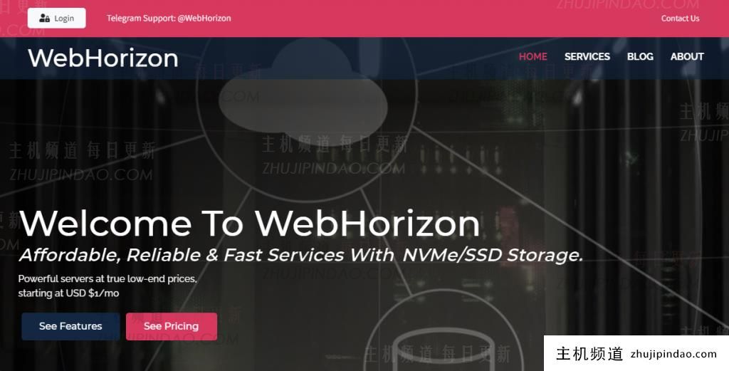 webhorizon高性能新加坡ovz vps：£6/季/1gb内存/20gb nvme空间/500gb流量@1gbps端口