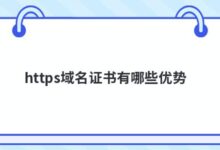 https域名证书有什么优势?-主机频道