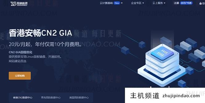 月神科技洛杉矶CN2 GIA测评：月付30元，享2核2G/50G/原生IP/10G防御，100Mbps不限流-主机频道