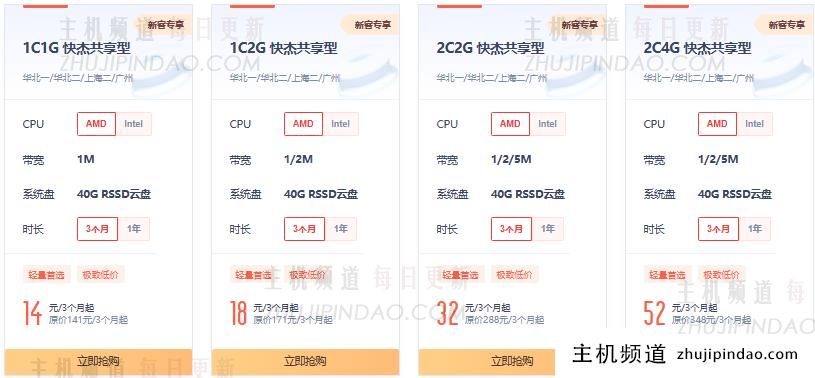 UCloud上云采购季：爆款云服务器低至4.6元/月，首单享0.9折（219元/3年/1C1G1M/40G RSSD云盘，乌兰察布自建机房）