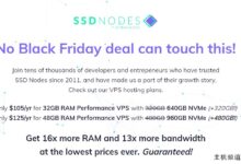 SSD节点2021黑五,8C32G/480g NVMe/97美元一年,美洲、西班牙、新加坡、日本可选机房。-主机频道
