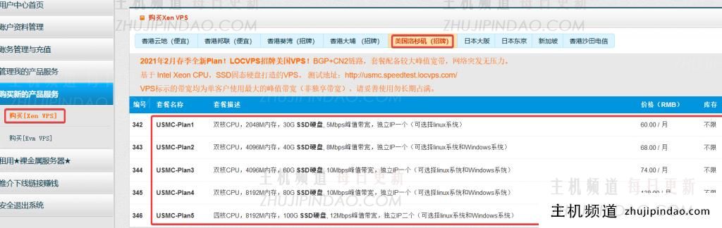 自 2021 年 2 月起,全球云 LOCVPS 洛杉矶 CN2/日本大阪 Xen VPS 优惠 30%-主机频道
