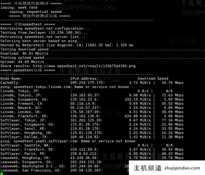 TTCLOUDME洛杉矶独立服务器速度和性能测评 100M带宽不限流量 - 第5张