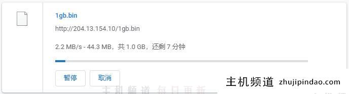 racknerd实际下载效果图