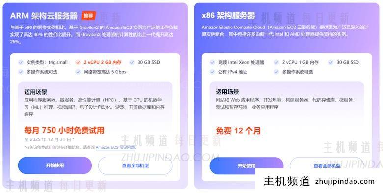 企业用户限时免费领取亚马逊云科技2核 2G ARM 架构云服务器 - 第2张