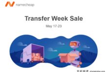 NameCheap域名迁移周:5月17日-23日,域名迁移5折,共享主机4.9折。-主机频道