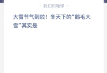 下雪了还有节气!冬天的“鹅毛雪”是什么?(节气将至的冬天大雪是怎么回事?)-主机频道