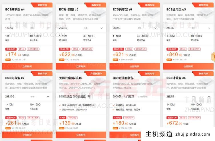 阿里云ECS云服务器新客2GB内存1M带宽 三年174元 - 第1张
