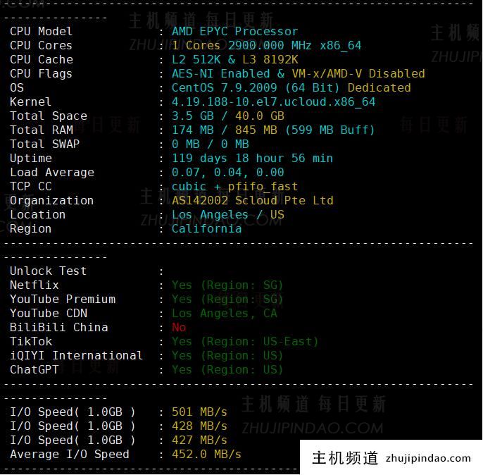 SurferCloud怎么样?SurferCloud美国洛杉矶轻量云VPS测评分享