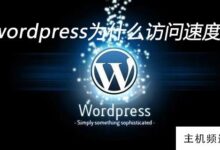 为什么wordpress访问速度慢(wordpress打开速度太慢)-主机频道