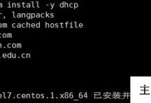 linux设置dhcp服务器的详细过程(Linux配置和管理DHCP服务器)-主机频道