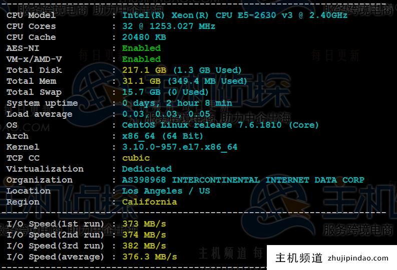 IIDATC美国服务器2*E2022V3方案速度和性能综合测评,第1张