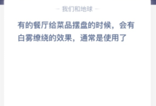 有些餐厅摆菜的时候会有白雾的效果,一般都用?餐厅里盘子里的花是什么?-主机频道