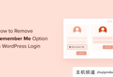 如何从wordpress登录中删除“记住我”选项(WordPress删除修订版)-主机频道