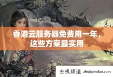 香港的云服务器免费一年，这些解决方案是最实用的(香港的云服务器永远免费)。-主机频道