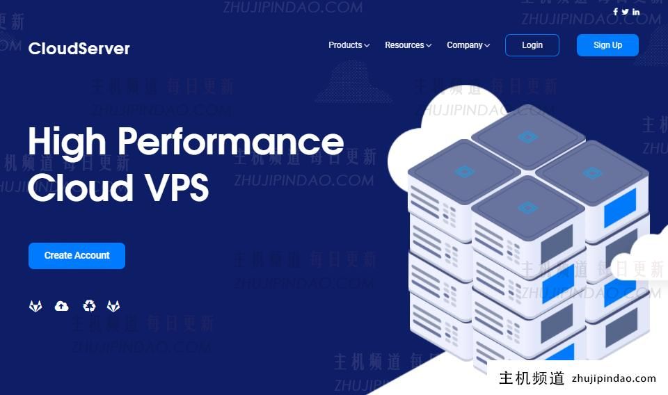 cloudserver美国vps：便宜高配，$4.5/月/2核5g内存/40g ssd/5t流量，美国洛杉矶/芝加哥/纽约机房