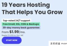 site ground 19周年，24%折扣，23.88美元/年，运行在Google cloud上的虚拟主机。-主机频道
