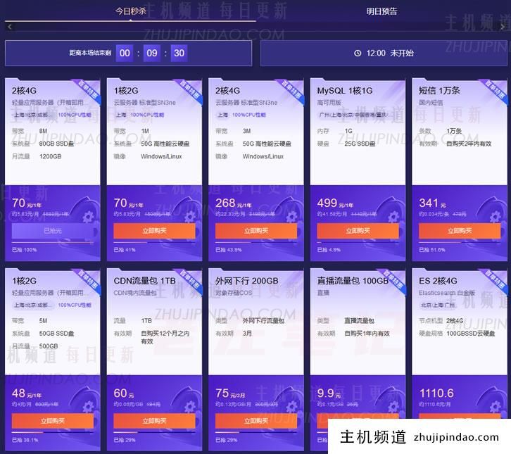 腾讯云双十一优惠福利诚意比较大 含云服务器低至48元且域名低至1元 - 第1张