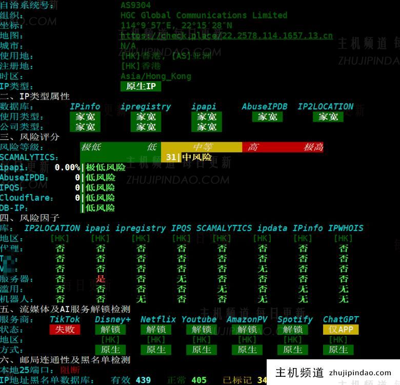 简单测评edgeNAT香港HGC家宅双ISP VPS主机的线路 - 第2张