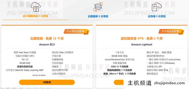 2023亚马逊云春季特惠活动 云服务器0元购 领取12个月云服务器 - 第2张