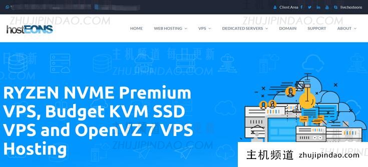 Hosteons优惠评测:年付16美元美国VPS主机,免费获双倍内存及10G带宽升级-主机频道