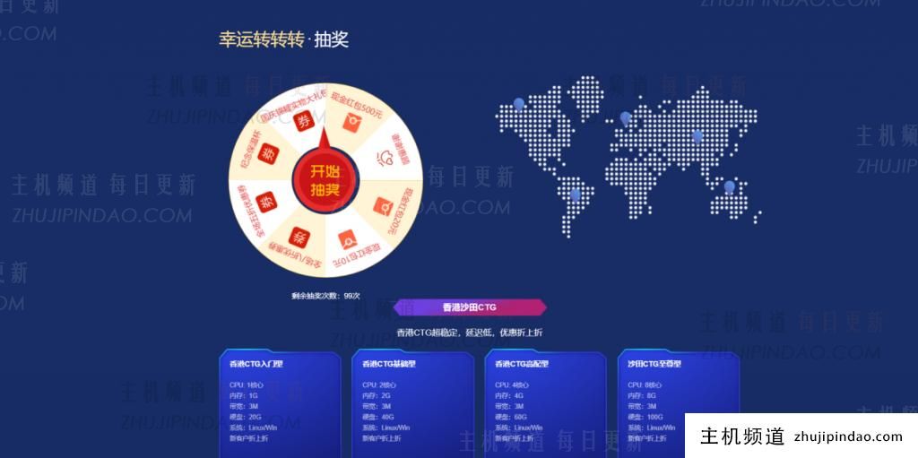 轮播活动实物大礼美国G港/香港CTG/美国T级超级云证明/物理机/CDN大促1核1G 24元/月【第六云迎国庆】-主机频道