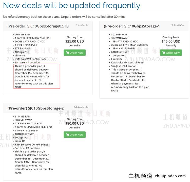 GreenCloudVPS绿云主机商预售圣何塞10Gbps大带宽VPS主机年付低至 - 第2张