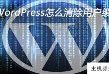 WordPress如何清除用户缓存(博客清除缓存)-主机频道