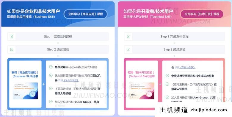 加入亚马逊云「生成式 AI 精英速成计划」学习AI技能和获取技能证书 - 第2张